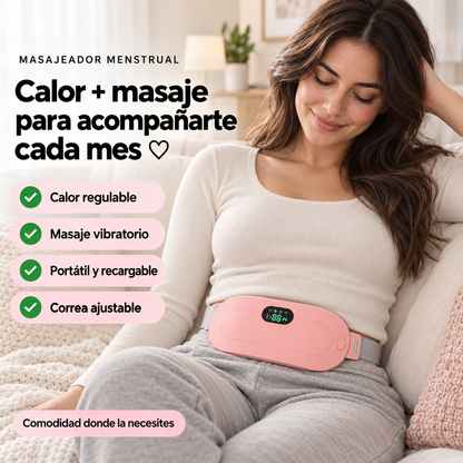 Masajeador Menstrual 3 en 1 – Calor, Masaje y Confort